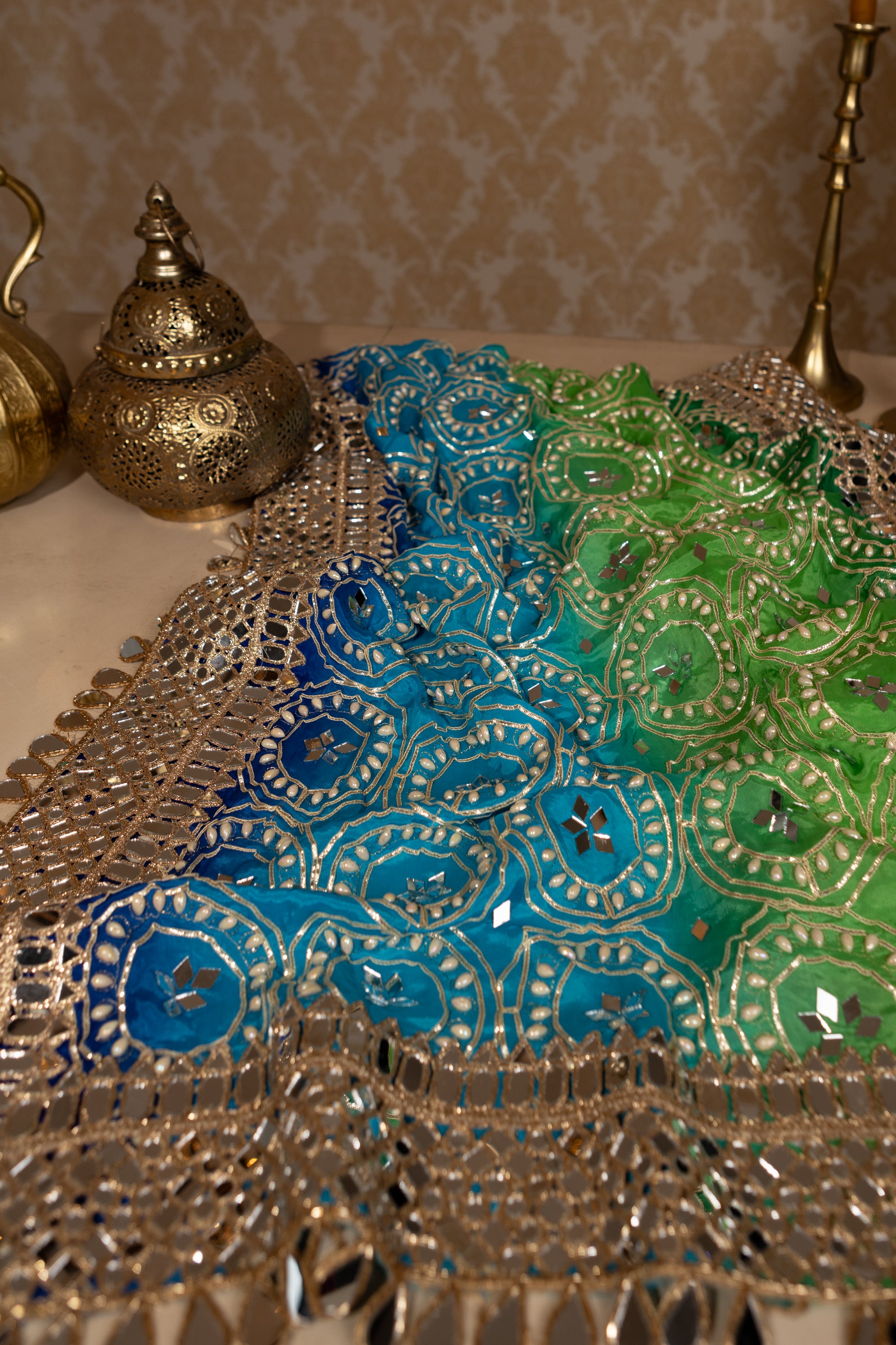 Pure Chinnon Mirror Work
